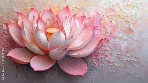 Pink Lotus Flower Painting - Beautiful Floral Art Print