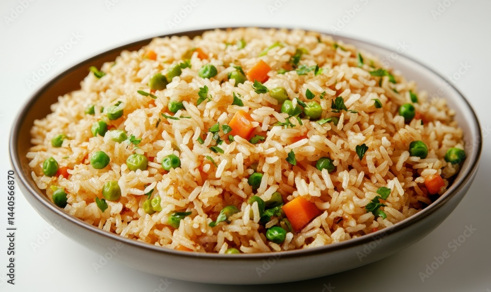 Delicious Vegetable Fried Rice in a Bowl Ready to Serve at Home Delicious Vegetable Fried Rice in a Bowl Ready to Serve at Home