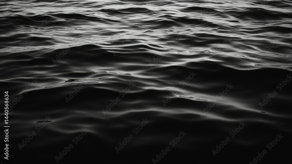 Monochrome image of undulating water surface Monochrome image of undulating water surface
