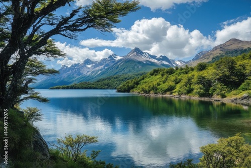 Obraz na płótnie Enchanting landscapes for travel lovers searching for breathtaking scenery in nature photography collections and outdoor adventure imagery w salonie