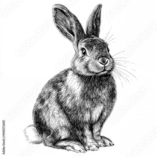 rabbit isolated on white