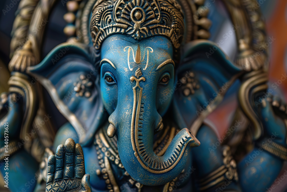 custom made wallpaper toronto digitalBright holiday composition for happy Ganesh Chaturthi, abstract vivid composition consists of fictional unreal fantastic vision on background