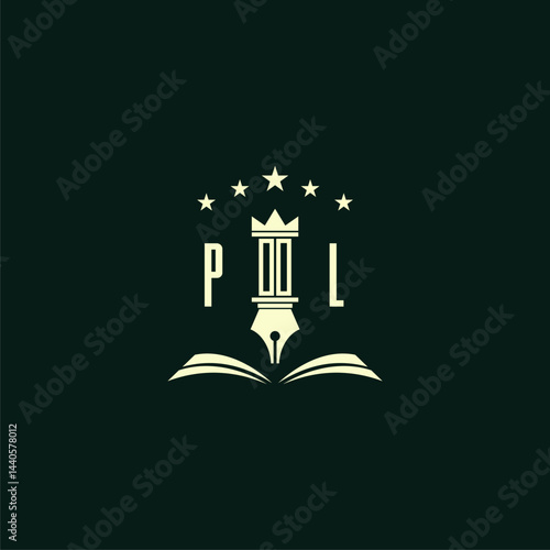 initials design modern legal attorney law firm lawyer advocate consultancy business logo vector