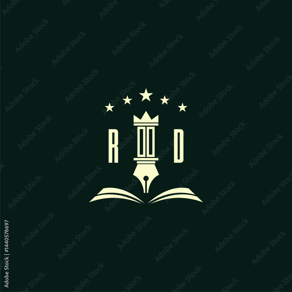 Fototapeta premium initials design modern legal attorney law firm lawyer advocate consultancy business logo vector