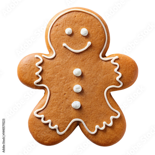 gingerbread man on white background