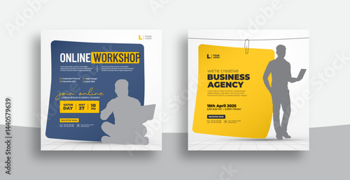 Digital Marketing Webinar | Virtual Conference Banner | Online Business Training | Social Media Post Design | Corporate Live Seminar | Coaching Promotion Template