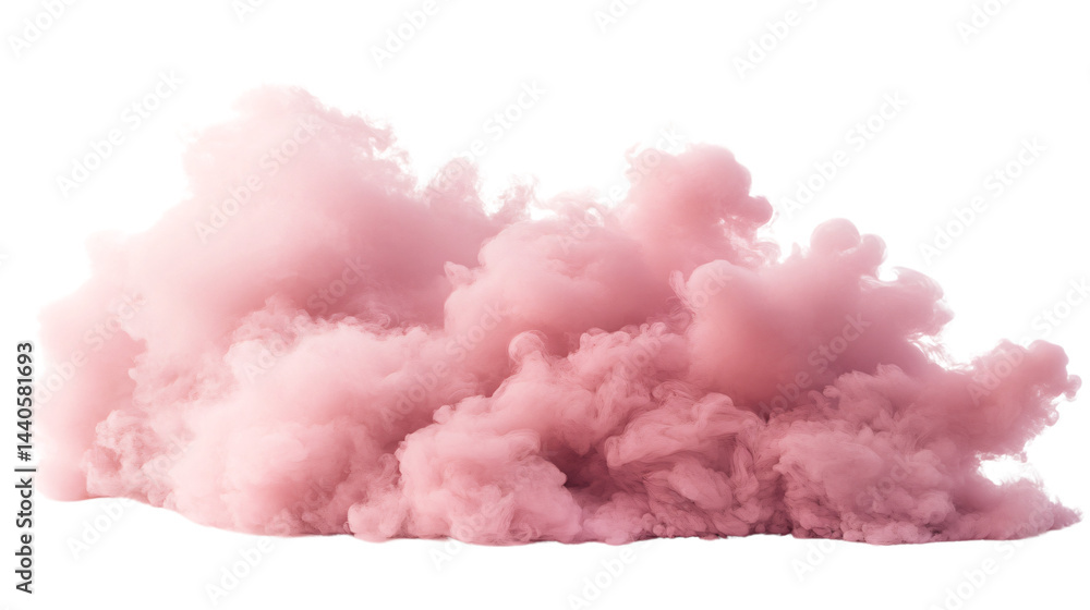 Fototapeta premium Elegant Pink Smoke on White Background for Creative Design Projects