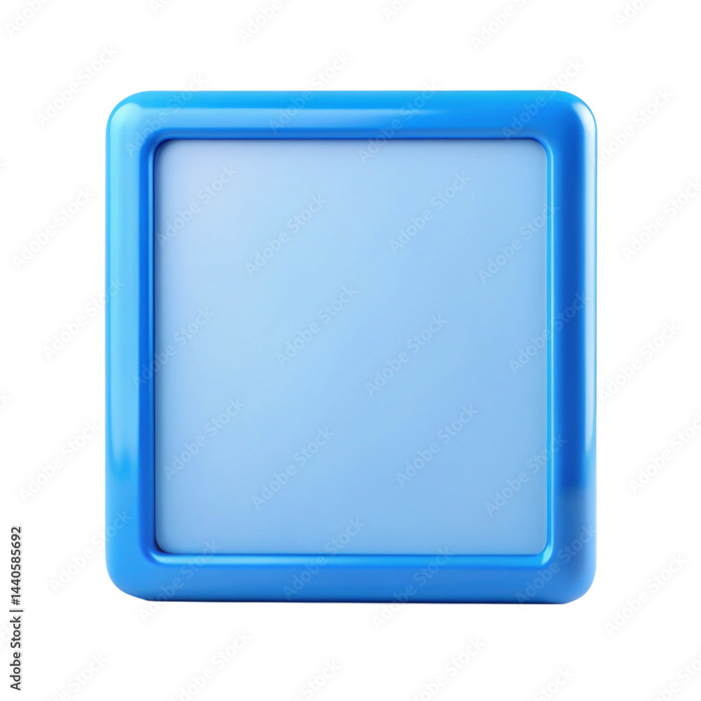 blue square button blue square button