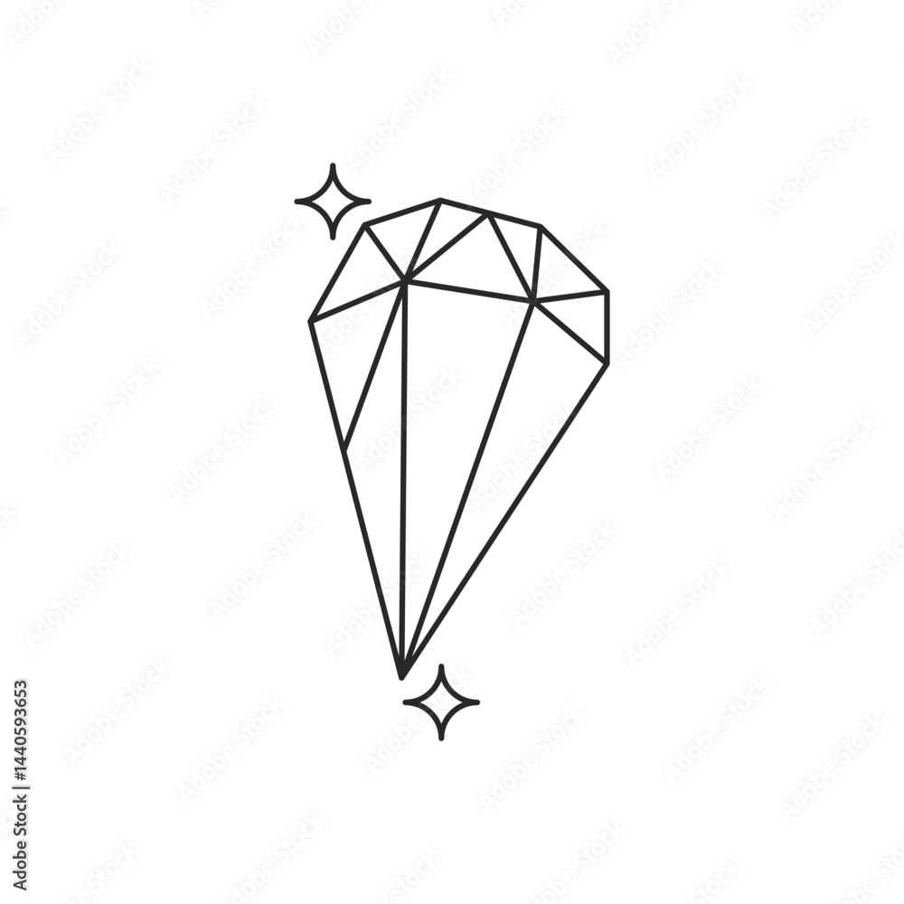 Vector linear boho elements icons and symbols Vector linear boho elements icons and symbols