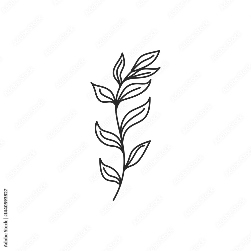 Vector linear boho elements icons and symbols Vector linear boho elements icons and symbols
