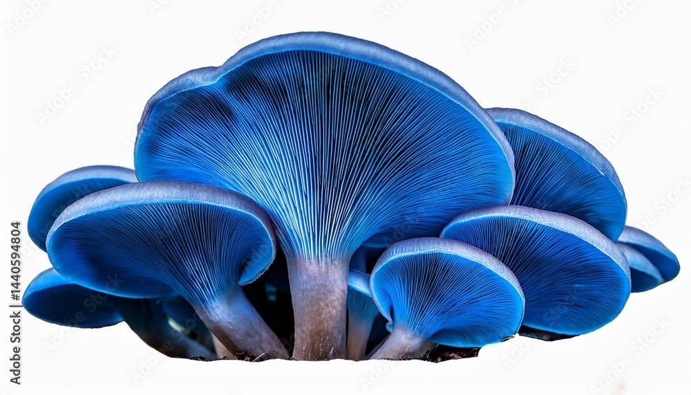 there are a lot of blue mushrooms isolated there are a lot of blue mushrooms isolated
