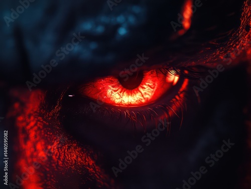 Wallpaper Mural Red eye close up Torontodigital.ca