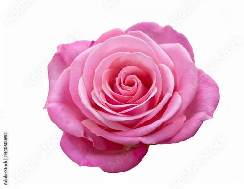 pink rose head flower isolated on white background soft focus transparency