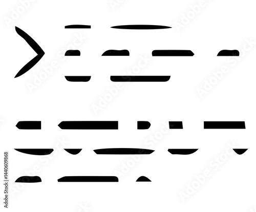 Text lines – Text formatting or content icon