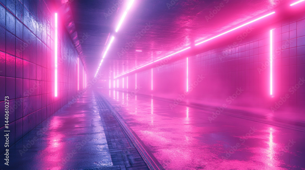 glowing PPE in neon-lit underground cyber-construction zone, fully digital instructions via HUD glowing PPE in neon-lit underground cyber-construction zone, fully digital instructions via HUD