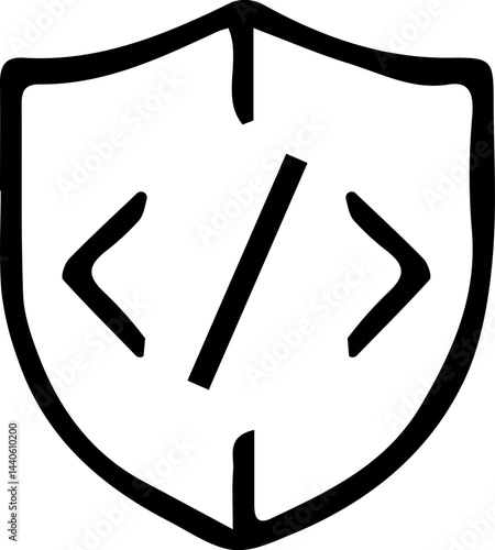Shield with checkmark – Security or protection icon