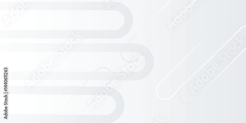 Abstract white background. Minimal geometric white light background abstract design. Suit for booklet, brochure, banner, poster, website, flyer, cover, corporate, backdrop. Vector illustration