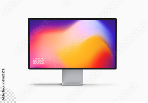 Desktop Computer Screen PC Monitor Mockup