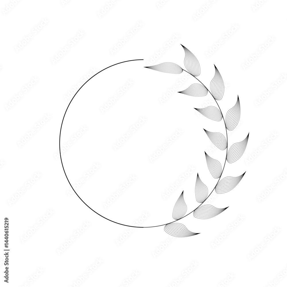 Leaves Minimalist Frame Leaves Minimalist Frame