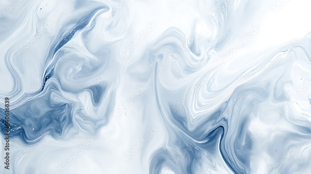 Obraz premium Abstract Marble Spiral Cloud Formation Background – Surreal Weather Art landscape, marble background for wedding, cover, invitation, white gold marble background design.