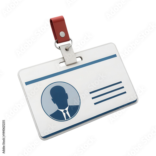 Wallpaper Mural Plastic identification badge with a photo placeholder, clip, and blank name and information fields. Torontodigital.ca