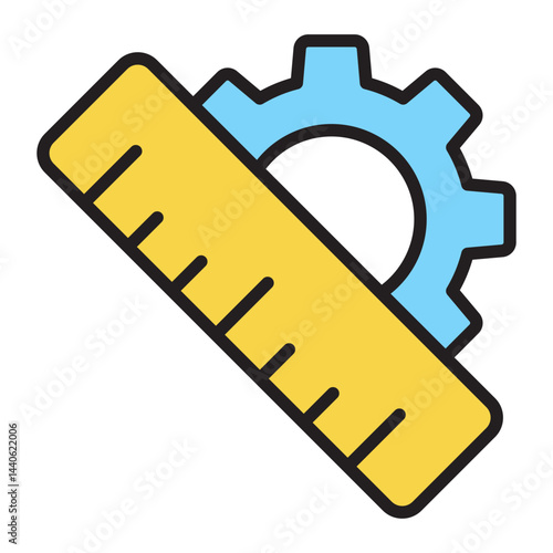 Technical education and engineering icon