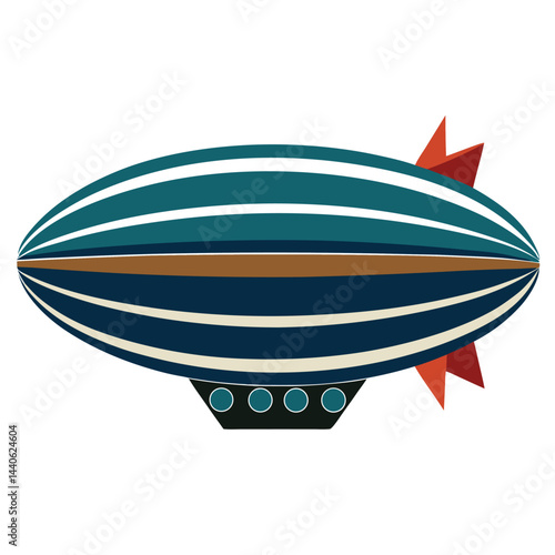 Airship icon isolated on white background