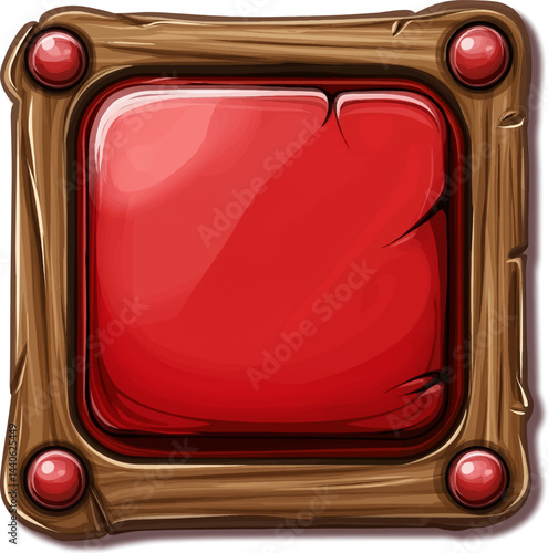 The Game asset for slot game, video game, mobile game element isolation, Vector