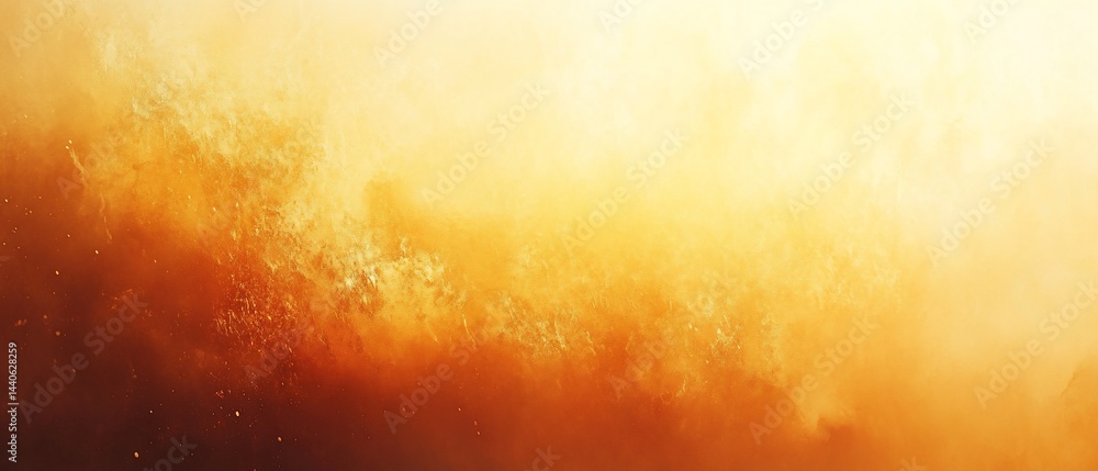 Fiery abstract golden cosmic dust cloud Fiery abstract golden cosmic dust cloud