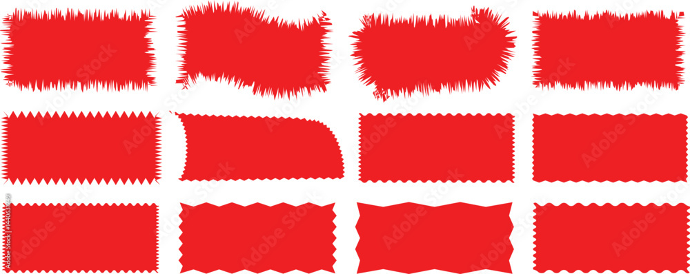 set of red and white hearts Zig zag edge shape. Jagged rectangle, circle, oval elements set. Zigzag stickers. Red graphic design elements for decoration, banner, poster, template, sticker, badge, labe set of red and white hearts Zig zag edge shape. Jagged rectangle, circle, oval elements set. Zigzag stickers. Red graphic design elements for decoration, banner, poster, template, sticker, badge, labe