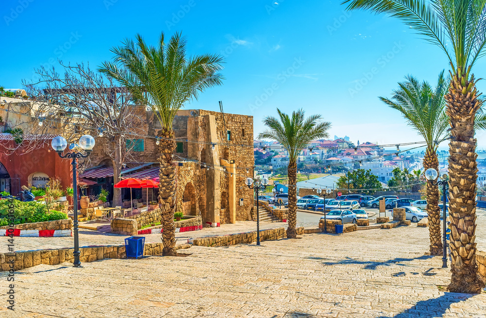 The Segev Street in Jaffa, Tel Aviv, Israel