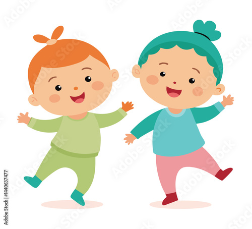 boy and girl playing