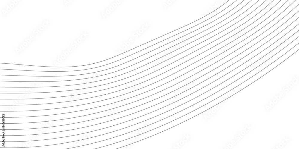 Fototapeta premium Abstract wave line for banner, wallpaper background with wave design.Abstract background with business lines.Dynamic flowing wave lines design element. Futuristic technology and sound wave pattern.