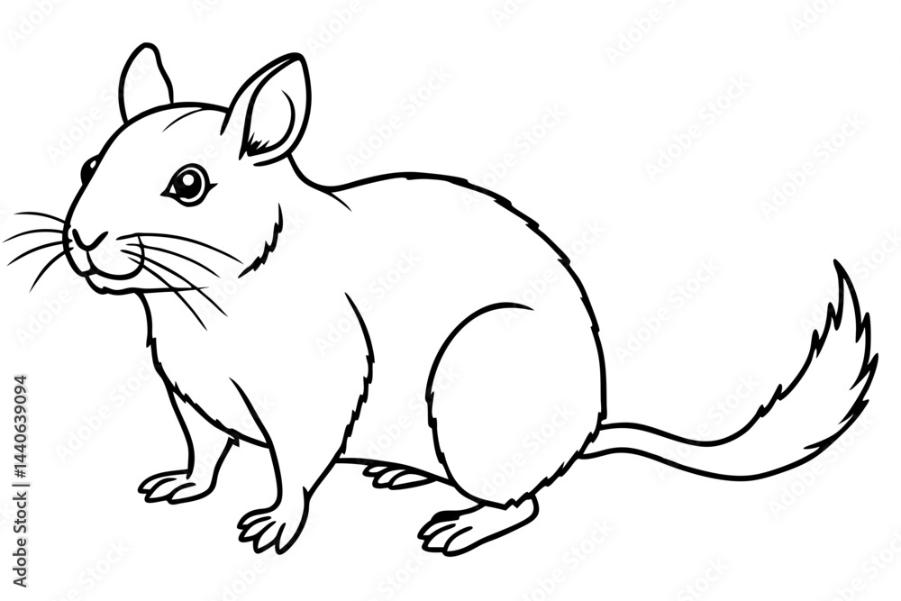 Fototapeta premium Pika Silhouette Design