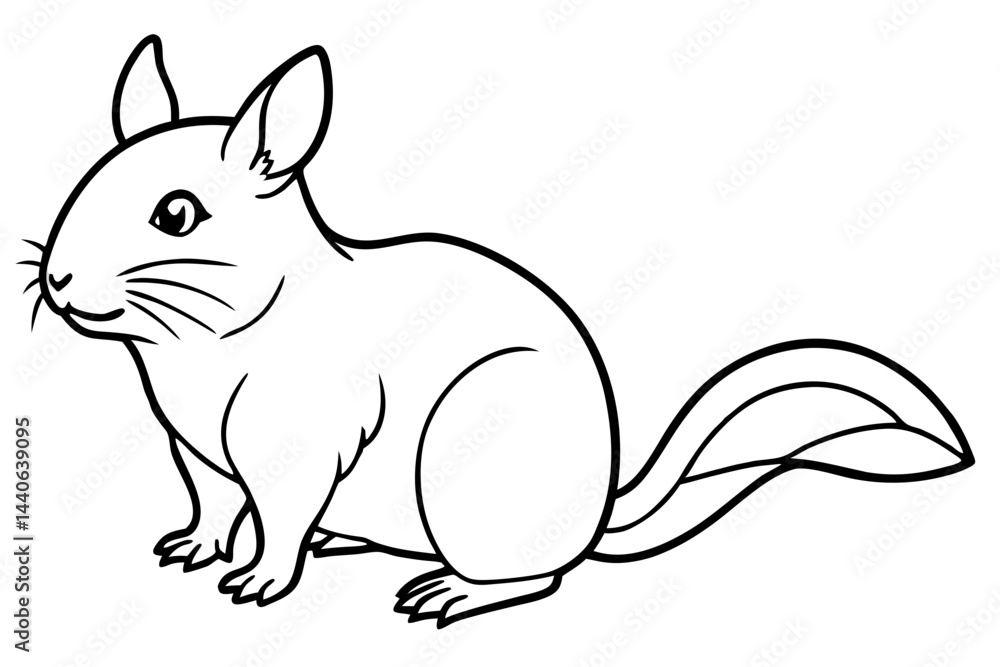 Fototapeta premium Pika Silhouette Design