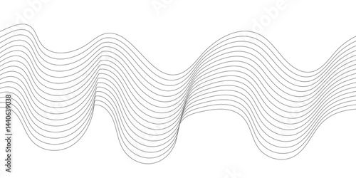 Abstract wave line for banner, wallpaper background with wave design.Abstract background with business lines.Dynamic flowing wave lines design element. Futuristic technology and sound wave pattern.