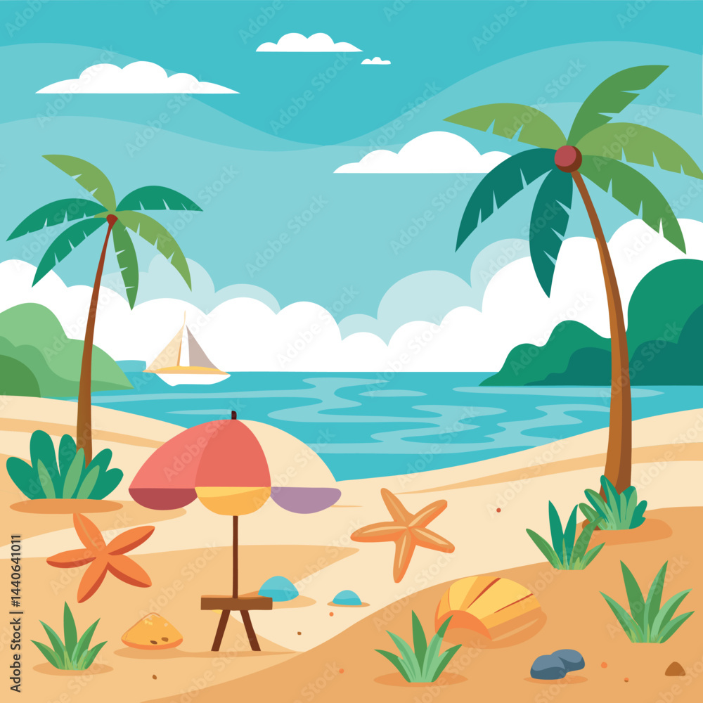 Obraz premium tropical beach background