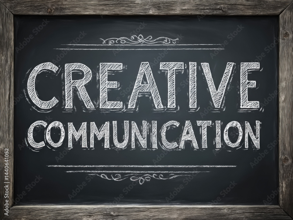 Creative Communication Chalkboard Sign
