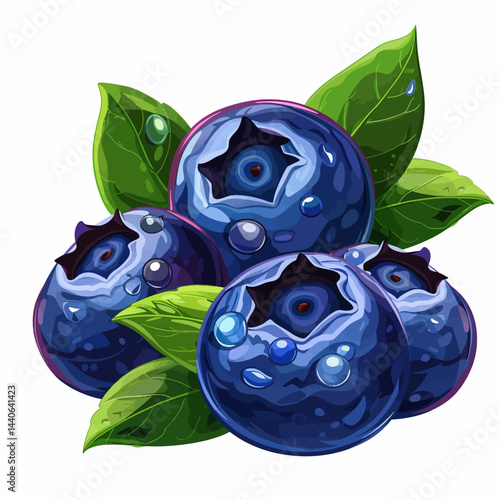 Blueberry isolated 