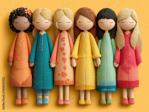 Colorful Dolls, Friendship,...