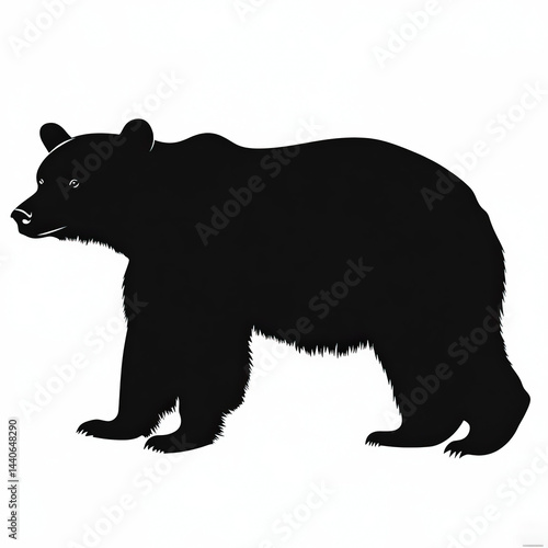 black bear silhouette , bla...