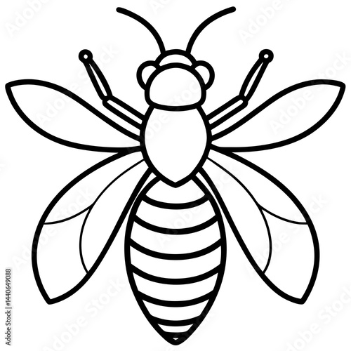 Contemporary Bee Line Art