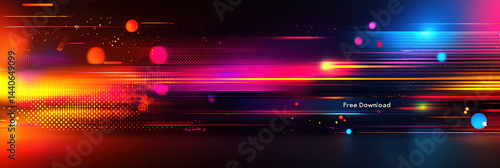 Vibrant Digital Glitch Art ...