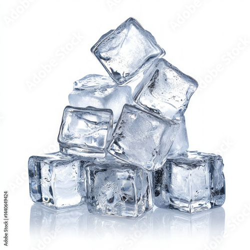 ice cubes isolated