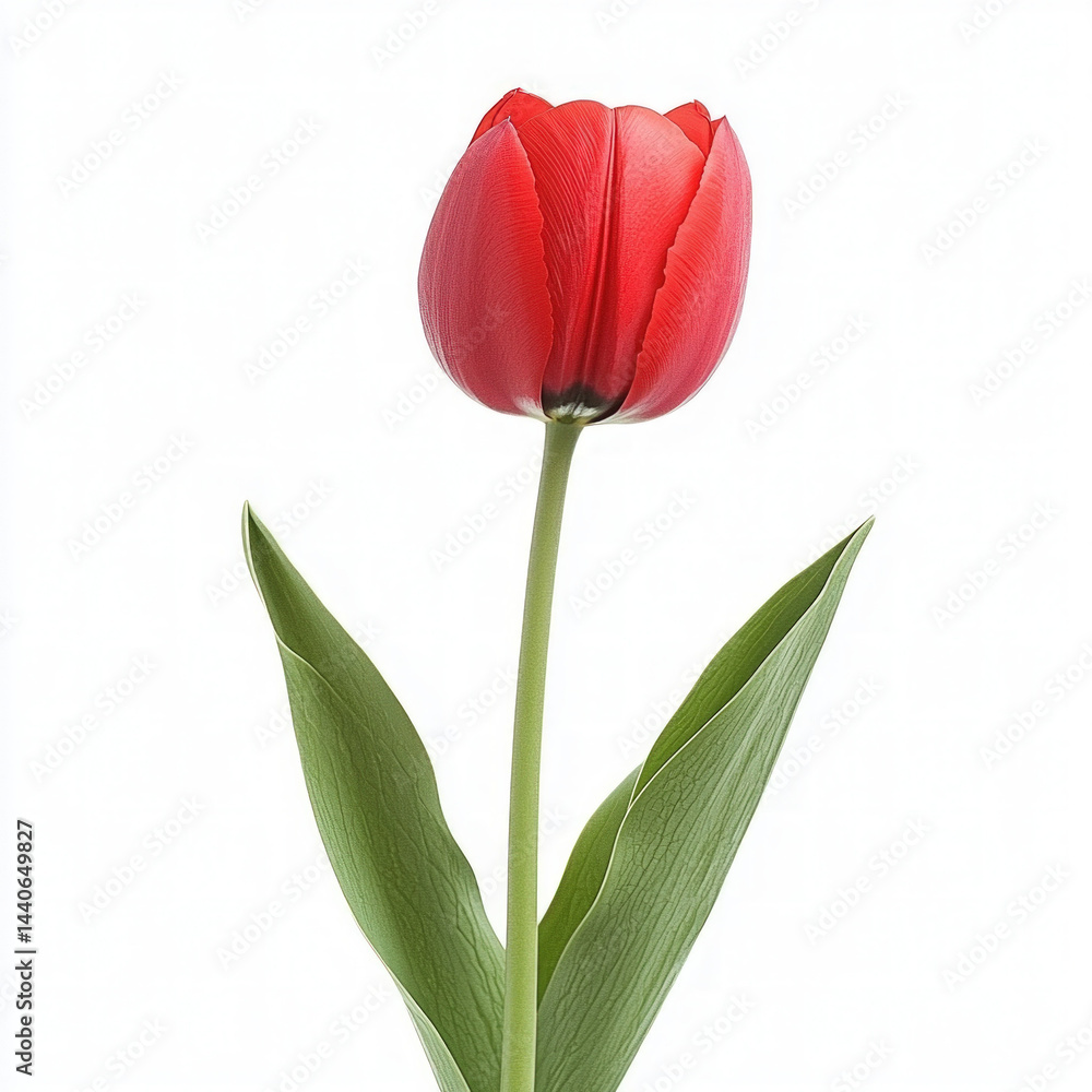 red tulip isolated