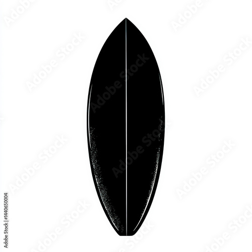 surfboard silhouette , blac...