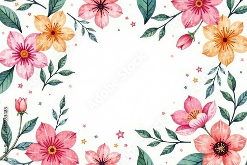 Wallpaper Mural Delicate watercolor floral pattern, ideal for spring events , aesthetic, pattern, decor Torontodigital.ca