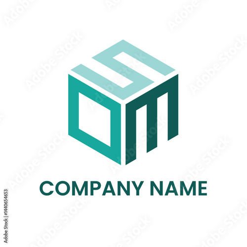 som monogram style logo design, vector logo design