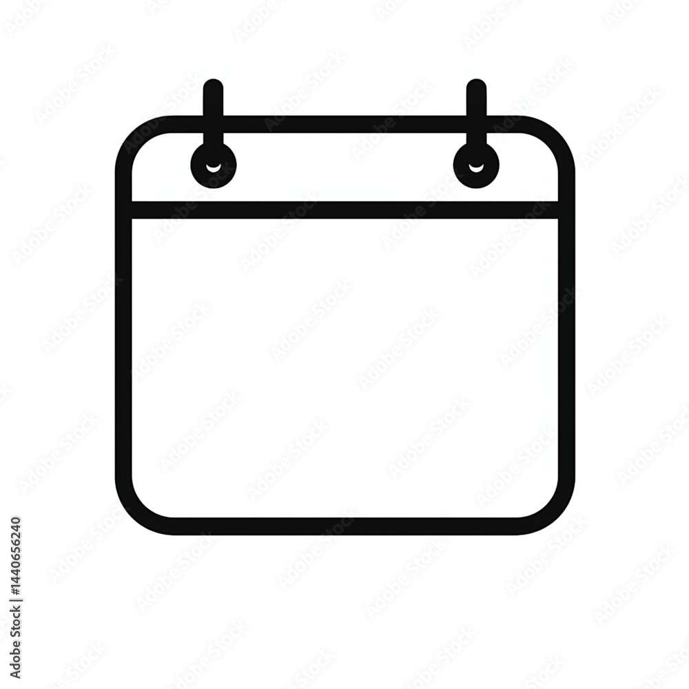 calender icon without date and month on white background calender icon without date and month on white background