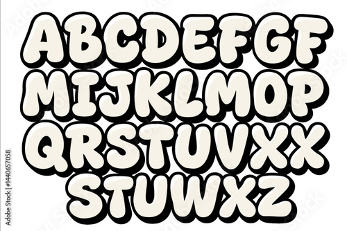 Colorful artistic representation of the English alphabet designed for educational purposes in a creative style